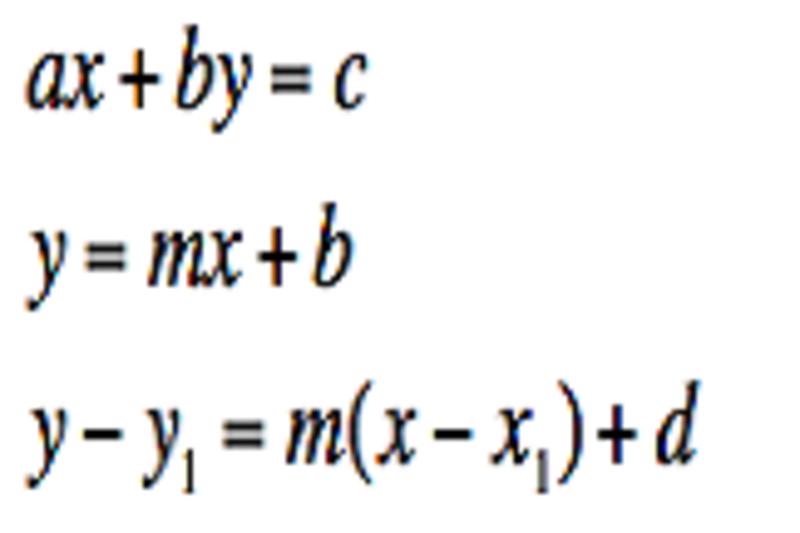 Eleventh grade Lesson Different Forms of Linear Equations