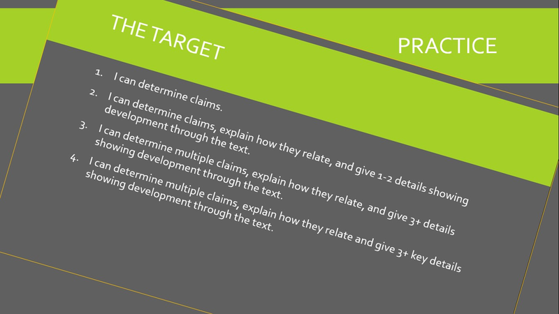 Eleventh grade Lesson Practice Three Identifying Claim and Evidence