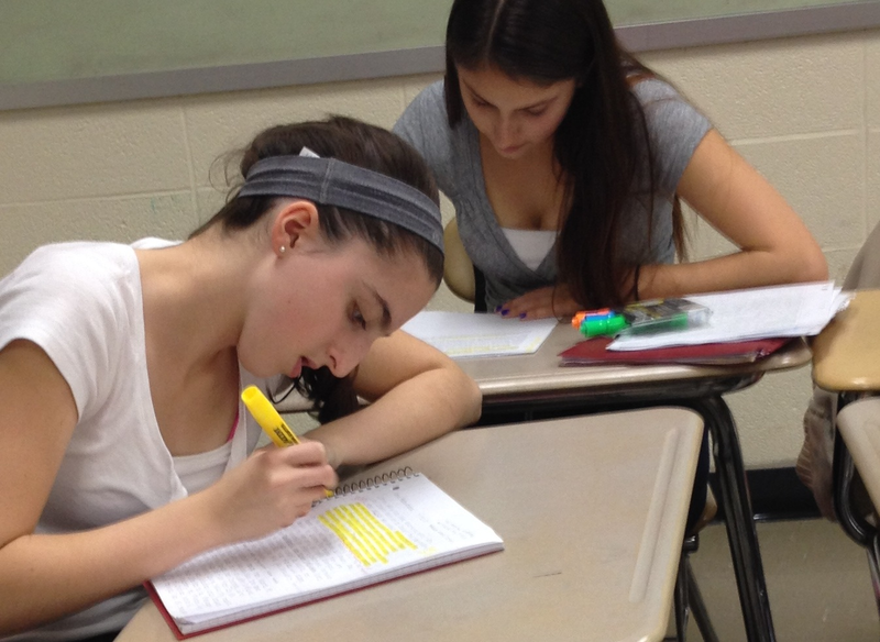 Ninth grade Lesson Heads Down Writing; Heads Up Conferencing