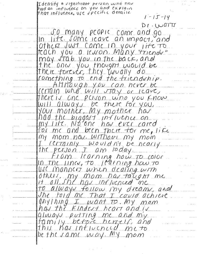 College admission essay explaining weak grades