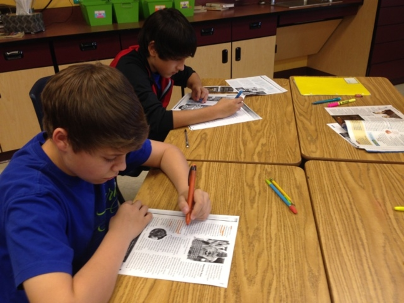 Sixth grade Lesson Cause and Effect in Informational Text