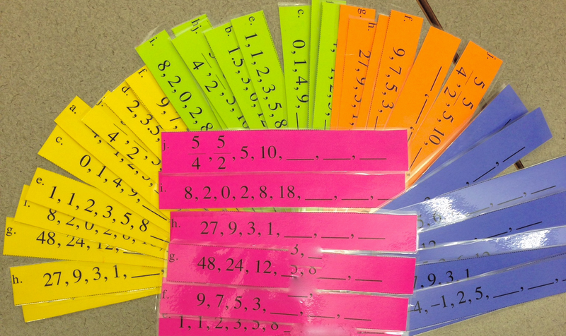 Modeling with arithmetic sequences worksheet image