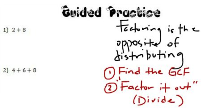 Seventh Grade Lesson Factoring Binomials BetterLesson