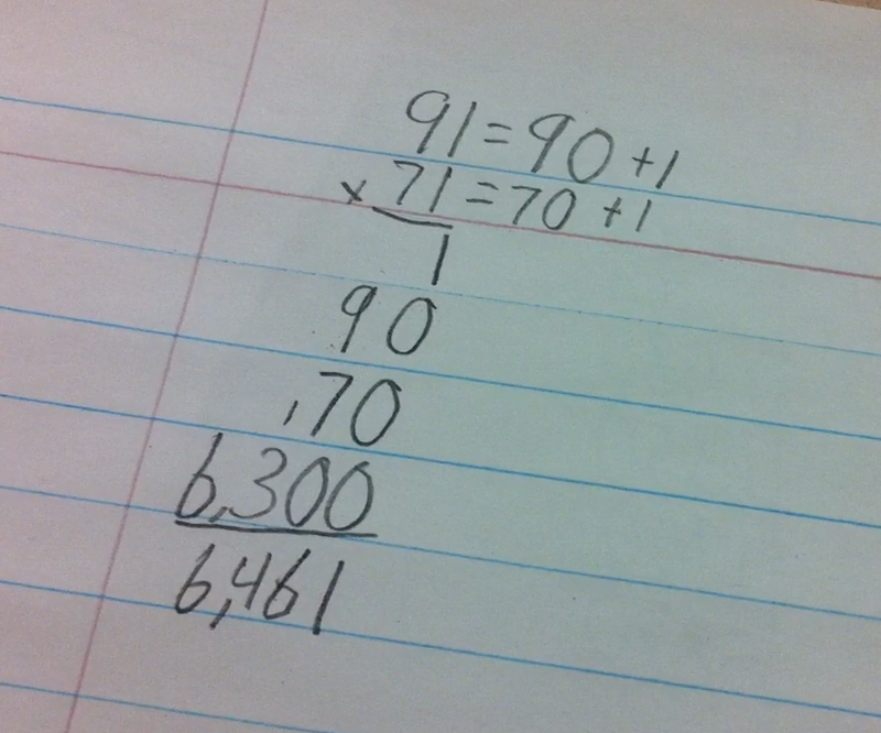 Fourth grade Lesson Partial Products & Standard Algorithm Part 2