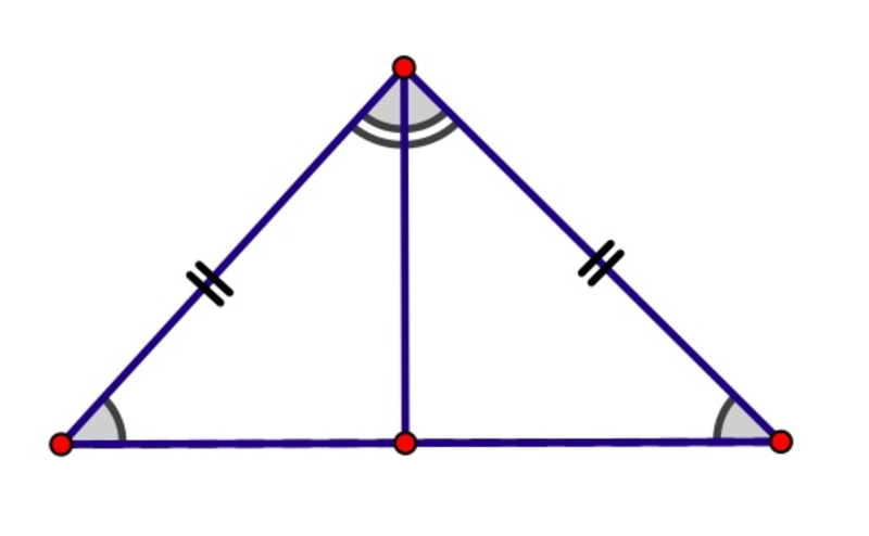 base of isosceles triangle angles