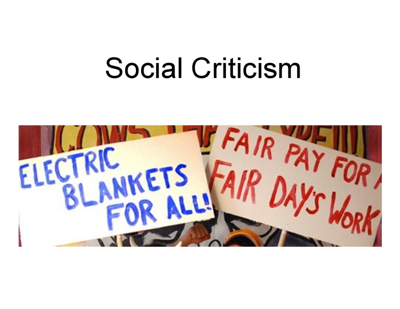 Eleventh grade Lesson Introduction to Social Criticism Vocabulary