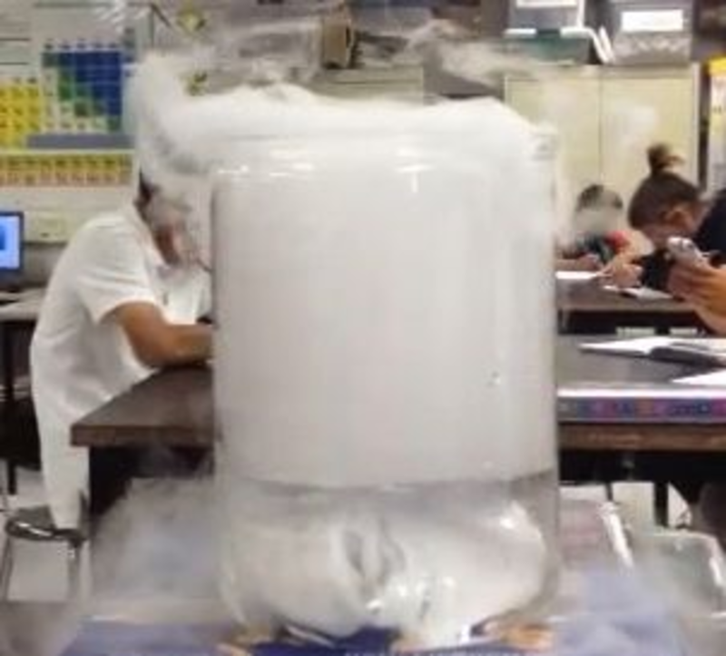 Eighth grade Lesson Dry Ice /Liquid Nitrogen Demonstration