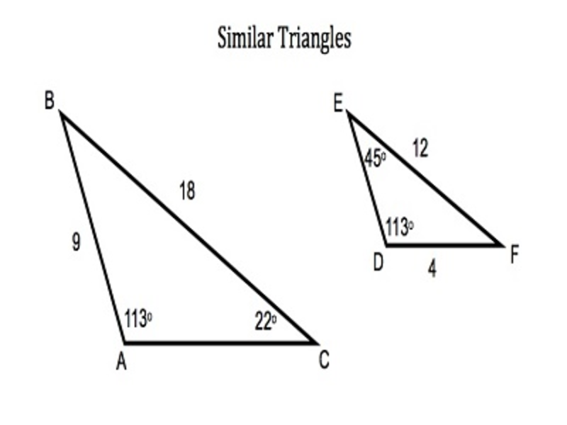 Tenth Grade Lesson Finding Missing Sides Of Similar Triangles