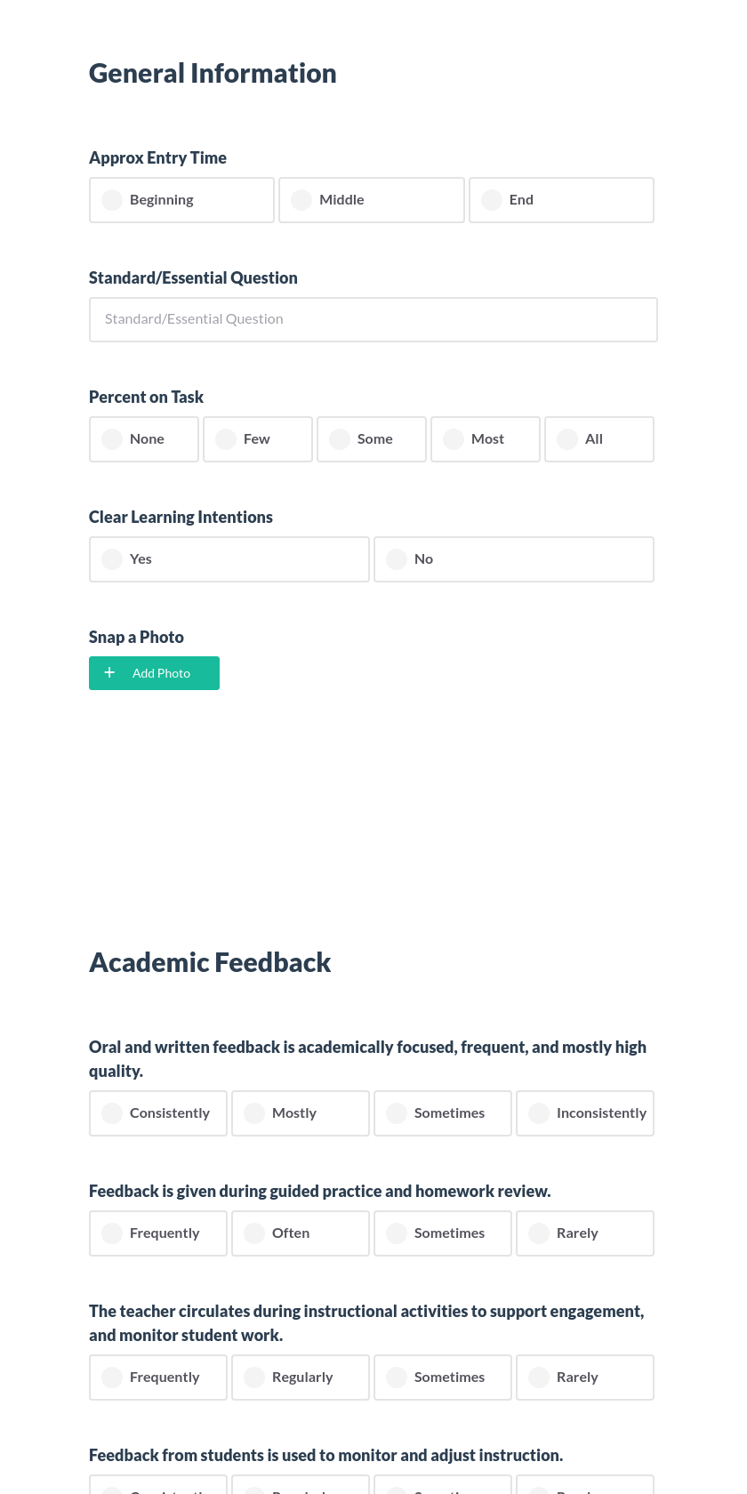 Academic Feedback Preview