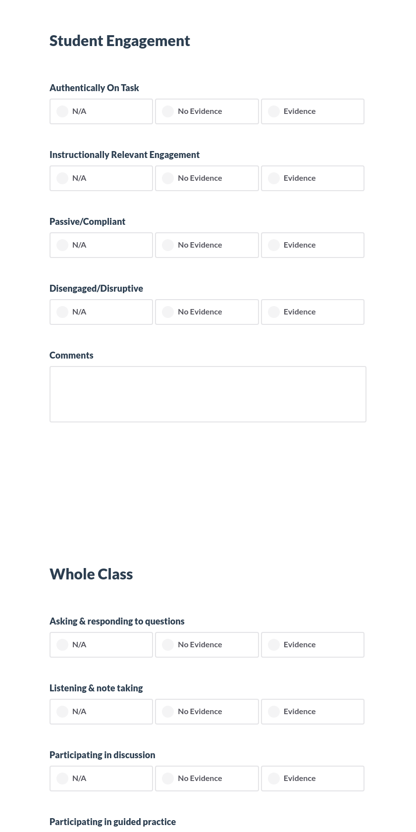 ACS District Learning Walk - Classroom Walkthrough Preview