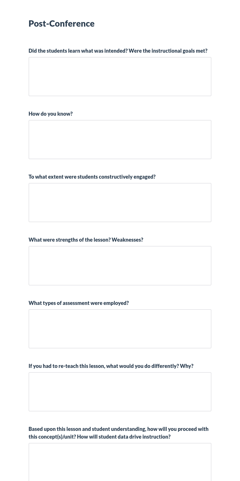 Post-Conference Preview