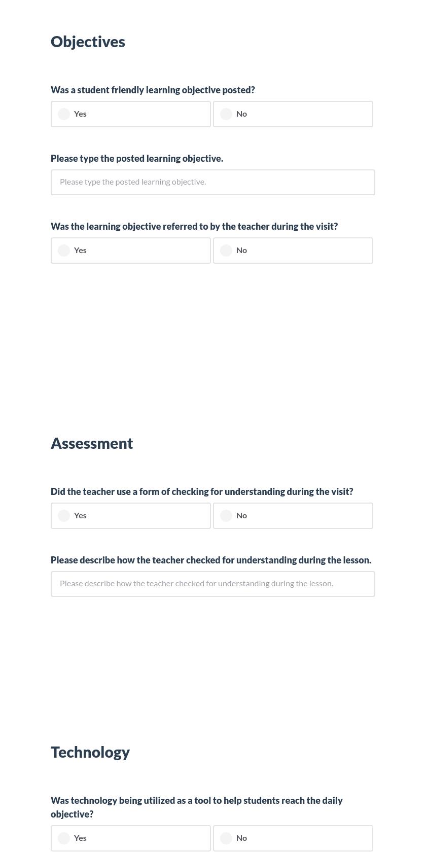 Classroom Walkthrough Preview