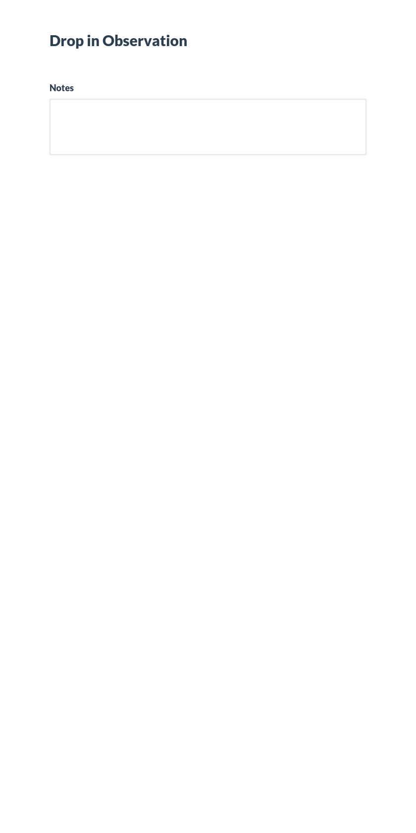 Drop in Observation Preview