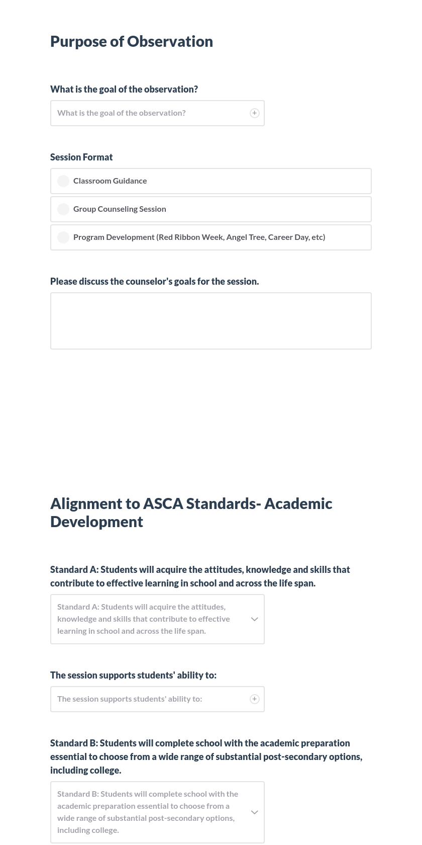 Elementary Guidance Feedback Form Preview