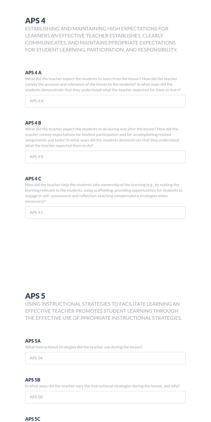 ET1: Classroom Observation Template (Continuing Teachers) Preview