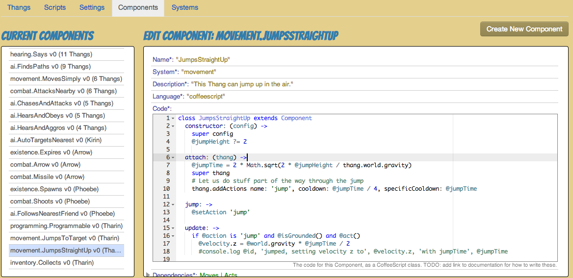 Code for the movement.JumpsStraightUp Component