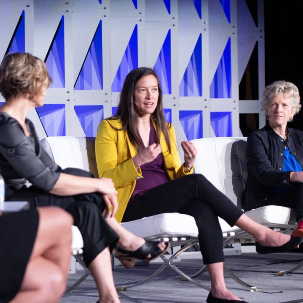 Speakers on the mainstage at Code for America Summit