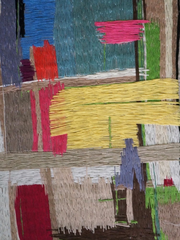 Natasha Das, Untitled Color Composition 1, Thread On Canvas