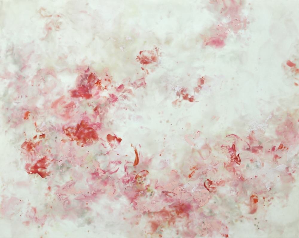 Betsy Eby, Queen, 22" x 60", Encaustic
