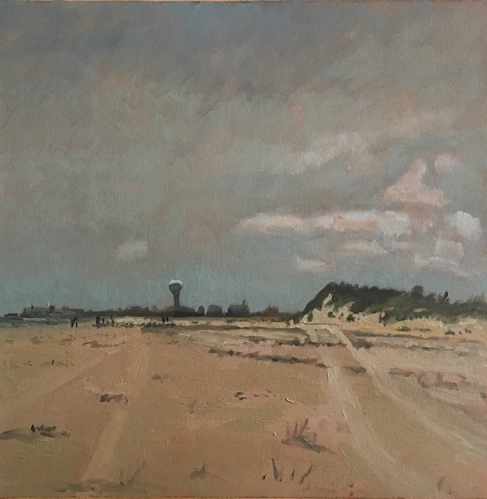 Giovanni Casadei, Dunes, Oil On Panel