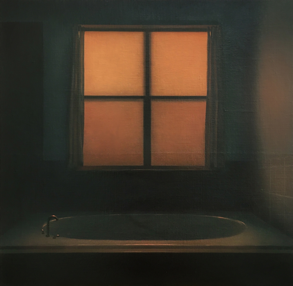 Wee Hours, 24" x 24", Oil On Linen, Mounted Panel