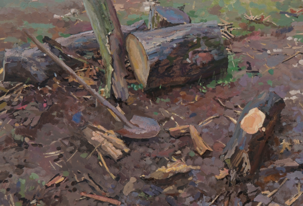 Untitled (Detail), 14.5" x 17", Oil On Panel