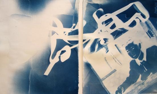 Ofri Cnaani, Blue Print (Diptych), 2012