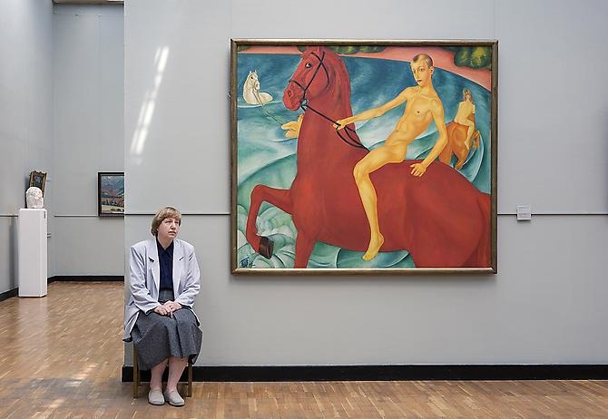Andy Freeberg, Kuzma Petrov-Vodkin's Bathing of a Red Horse, State Tretyakov Gallery, 2008
