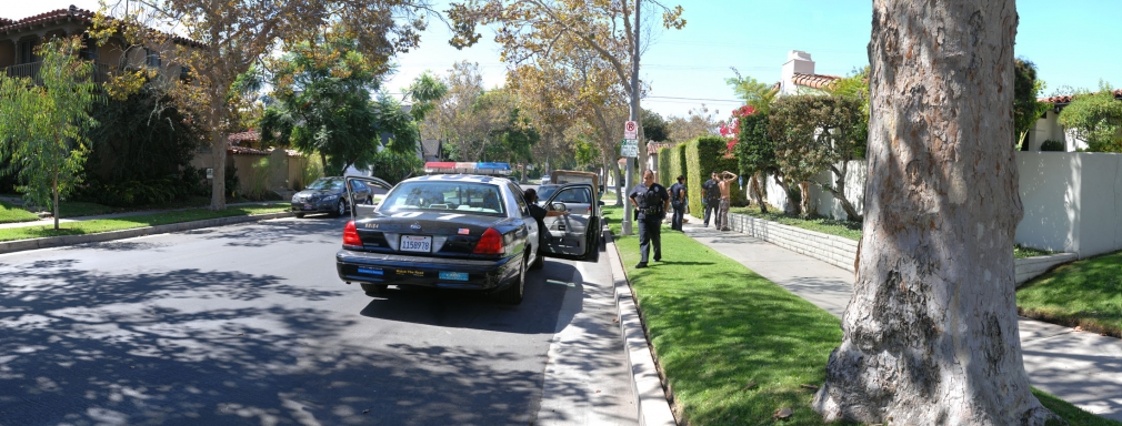 Police, Hancock Park, 2008, Chromogenic color print