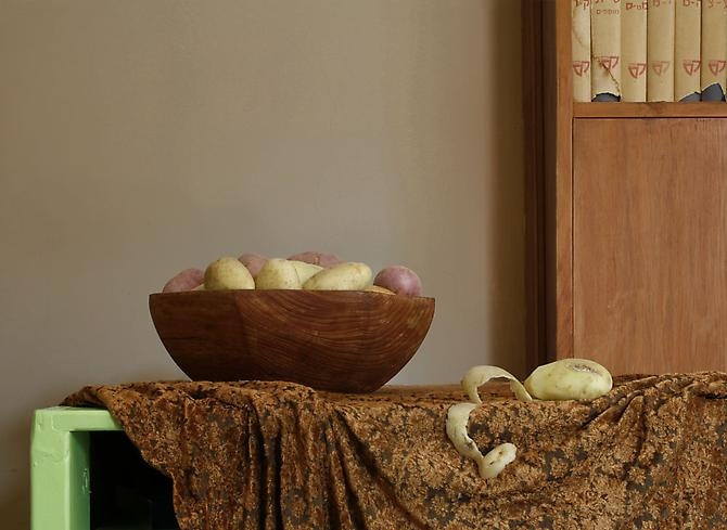 Einat Arif-Galanti, Still Life with Potatoes and Dictionary, 2007
