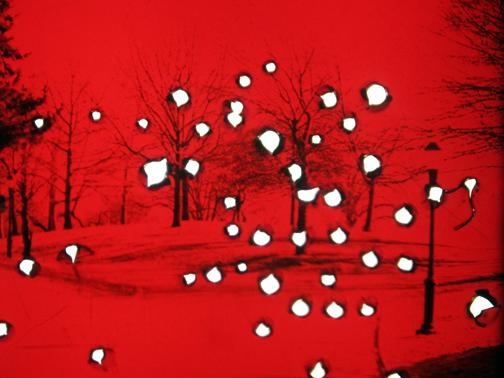 Ofri Cnaani, Pinhole Forest (red), 2012