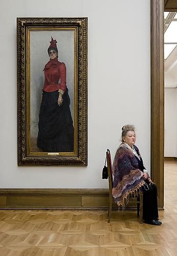Andy Freeberg, Ilya Repin's Portrait of Baroness Varvara Ivanovna Ikskul von Hildenbandt, State Tretyakov Gallery, 2008