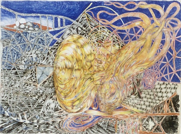 Expansion, 2002, color pencil on paper 