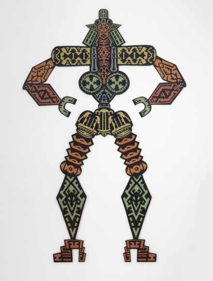 Magnet Hands, 1972, crayon and ink on chipboard