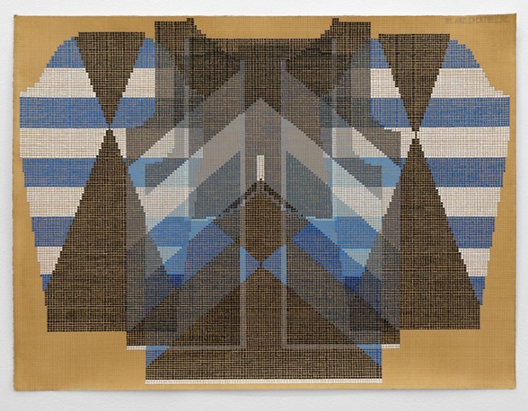 We Are Everywhere, 2016, gouache and graphite on tea-stained paper
