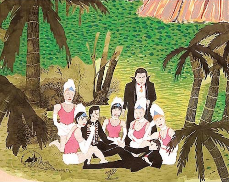 Have You Found... The Lost Hawaiians? (detail), 2006, acrylic, ink and gel pen on paper