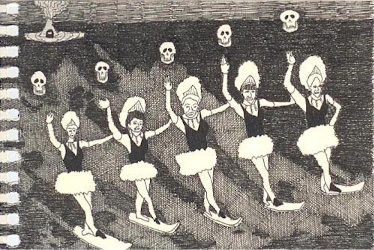 Black's the Colour, Watch the Claws (detail), 2006, ink on paper