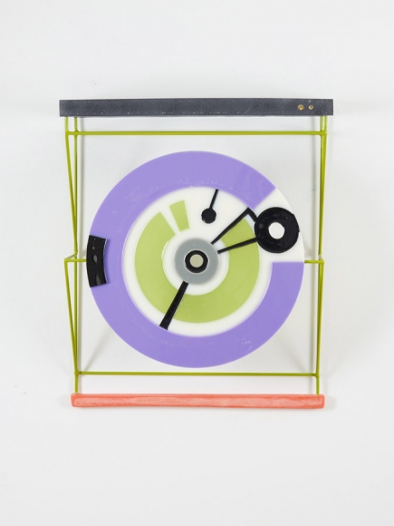 Lens Lock Sconce 2, 2016, resin, pigment, steel, spraypaint