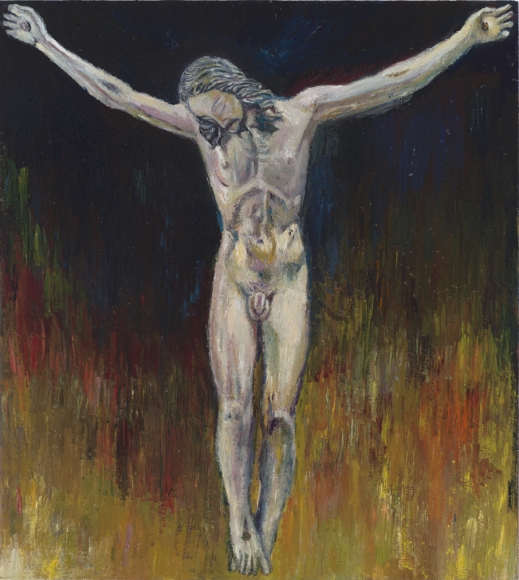 Model for the Crucifix (After Michelangelo), 2008, oil on panel 