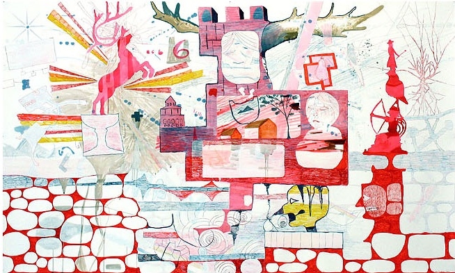 Lorenzo il Magnifico, 2007, mixed media on paper