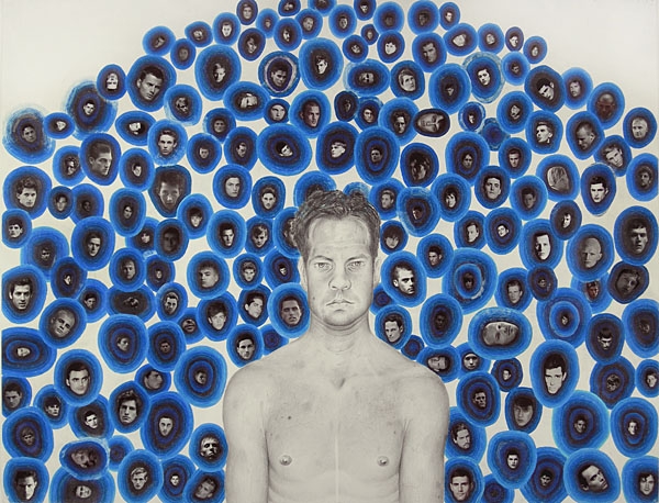 Lost on the Frontiers of Heaven and Hell, 2006-2007 , color pencil, graphite, and collage on paper
