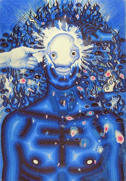 Spiritualized, 2007 , color pencil, graphite, and collage on paper 