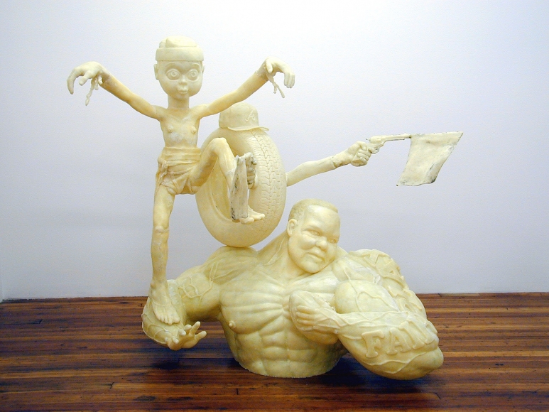 Here Comes the Knight, 2002, fiberglass, epoxy