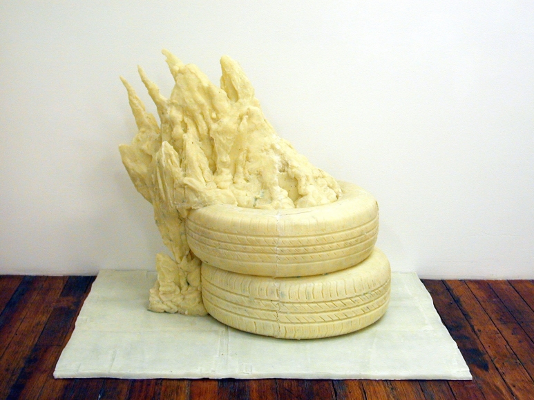 Tire Fire, 2002, fiberglass, epoxy resin