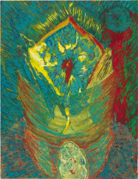 Portrait Interior, 2016, soft and oil pastel on paper