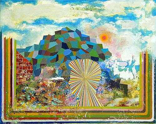 The New Grove of Trees on the Edge of Town, 2003 , oil on canvas