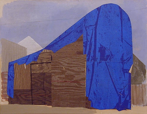 The Loser, 2005, acrylic, collage on canvas 