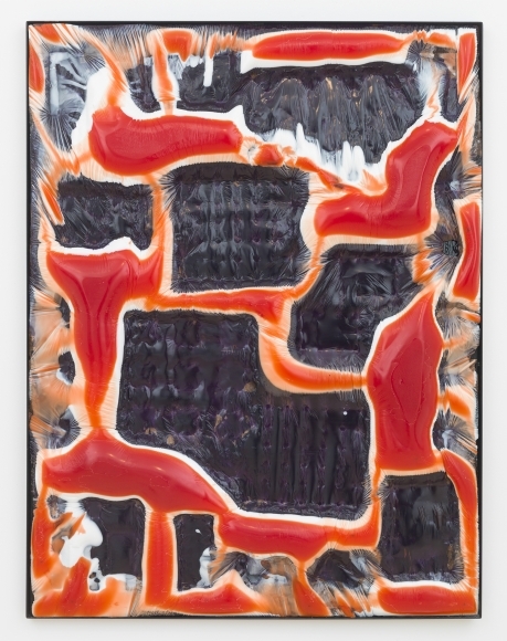 Body Scan 3, 2015, resin, pigment, and painted steel frame