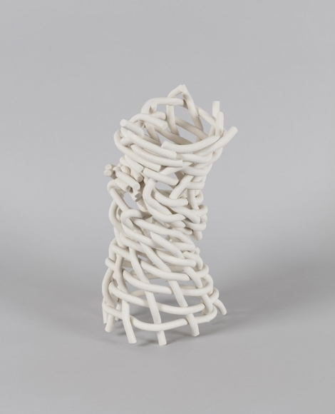 Knot Theory, #1, 2016, unglazed porcelain 