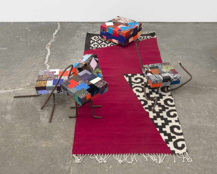 In the Wings (in Collaboration with Emi Winter), 2015, Hand loomed rug, natural dye